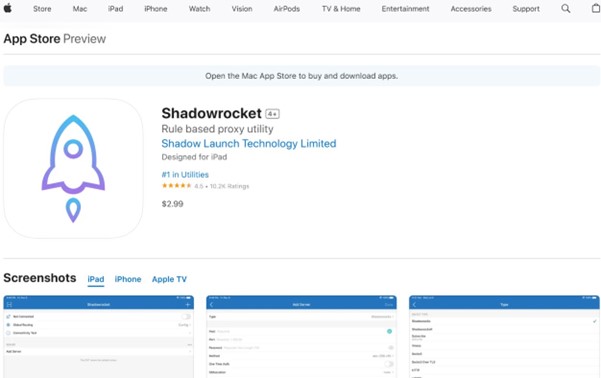 苹果IOS小火箭(Shadowrocket)详细使用教程